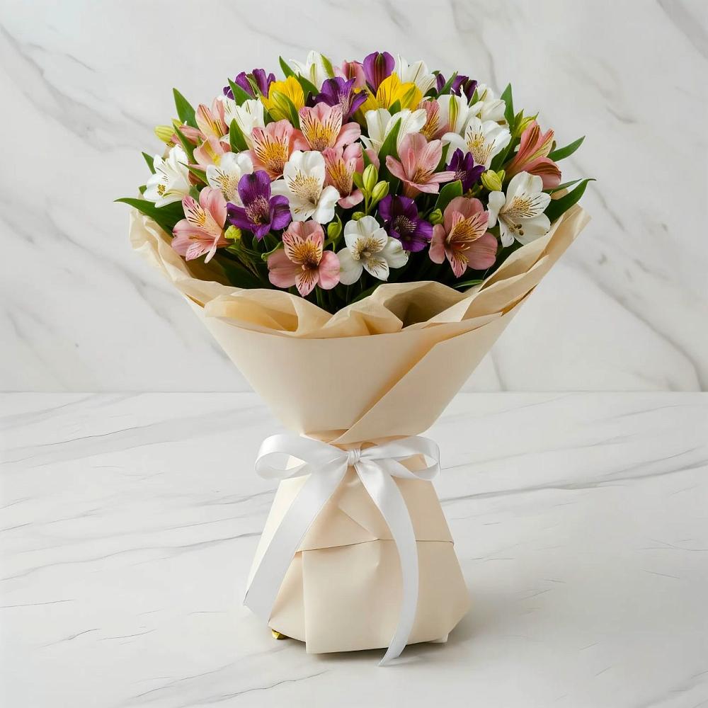 Букет цветов из: Альстромерии в Емецк