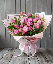 Букет Розовый кустик в Емецк