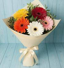 Букет цветов из:  Герберы в Емецк