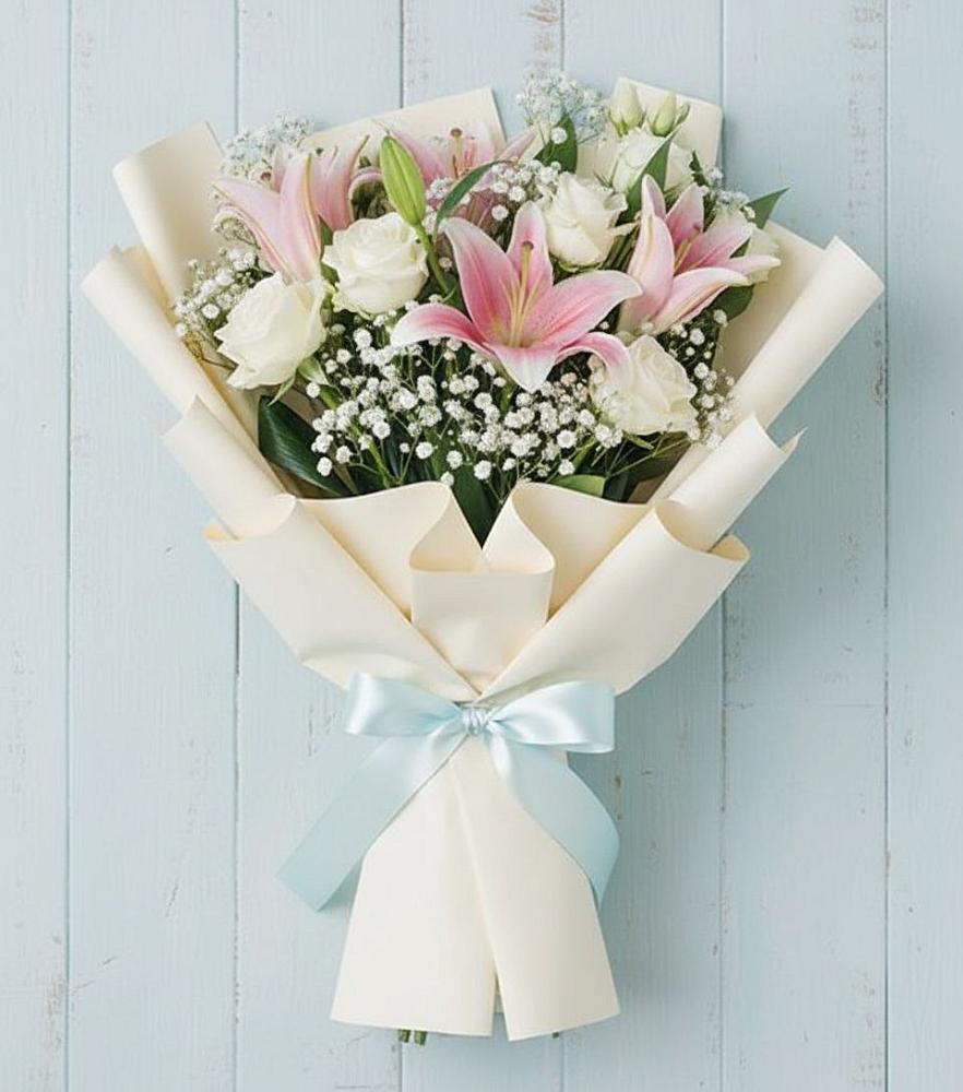 Букет цветов из: Лилии в Емецк