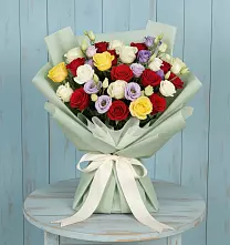 Букет цветов из:  Розы в Емецк