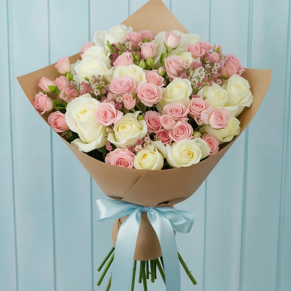 Букет цветов из: Розы в Емецк