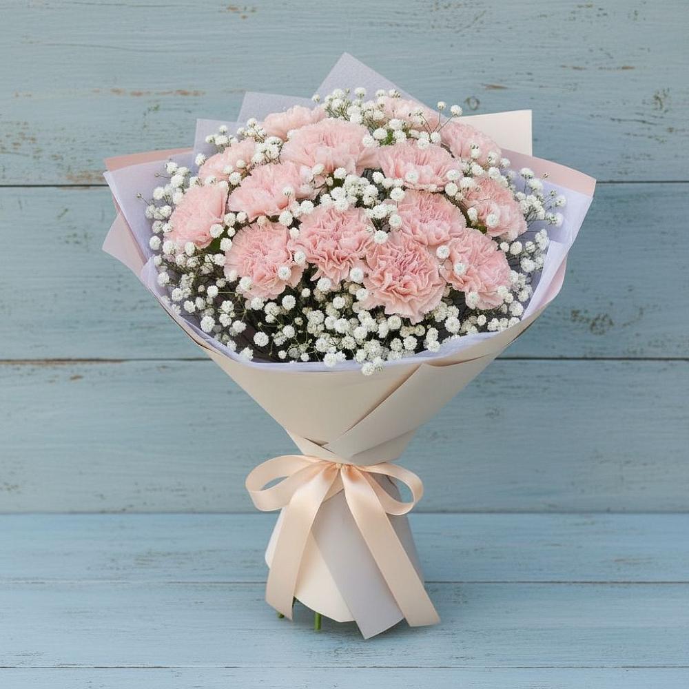 Букет цветов из: Гвоздики в Емецк