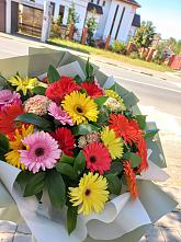 Букет цветов из:  Герберы #REPLACE_PRED# Емецк