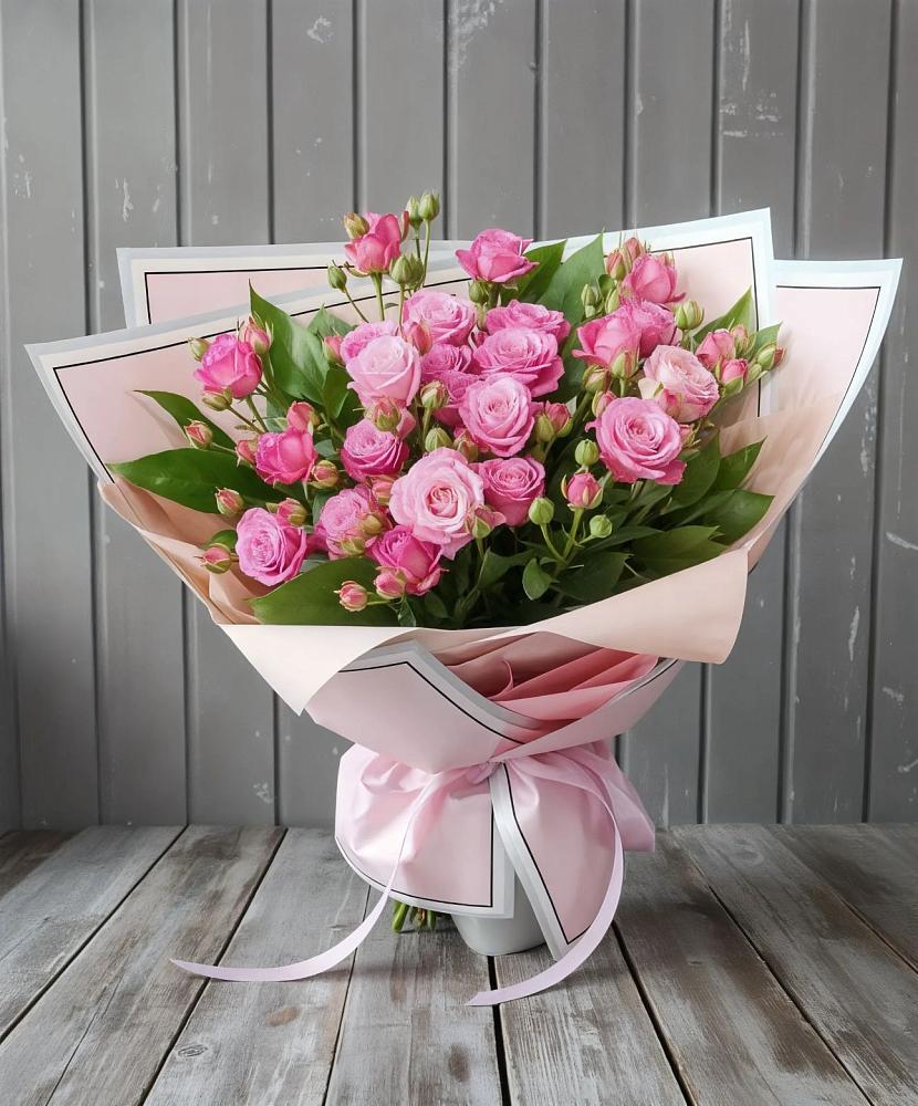 Букет Розовый кустик в Емецк