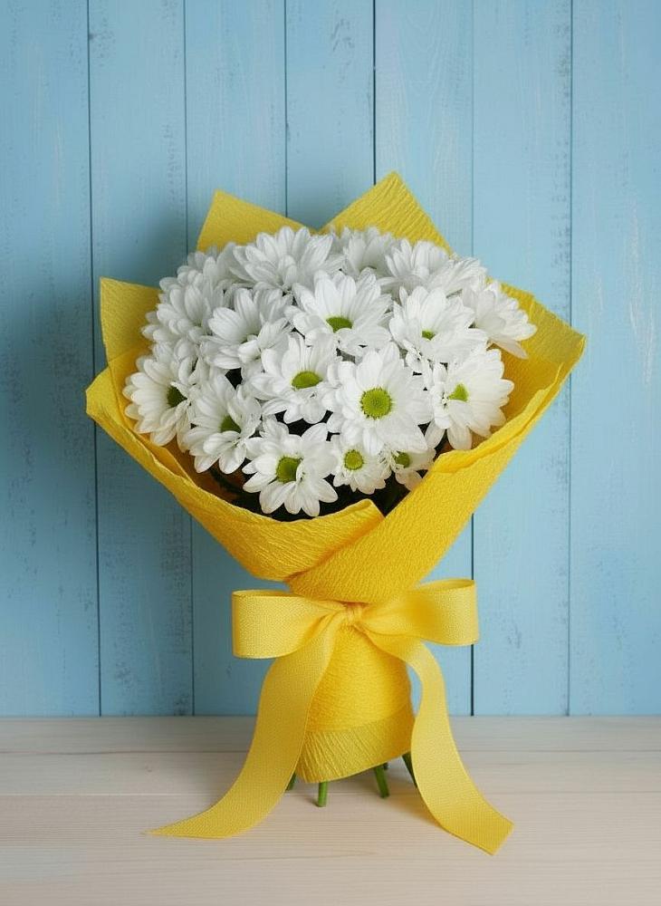 Букет цветов из: Хризантемы в Емецк