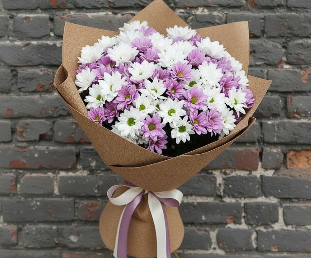 Букет цветов из: Хризантемы в Емецк
