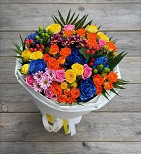 Букет цветов из:  Розы и Хризантемы в Емецк