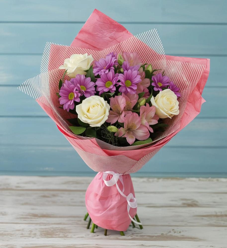 Букет цветов из: Герберы в Емецк