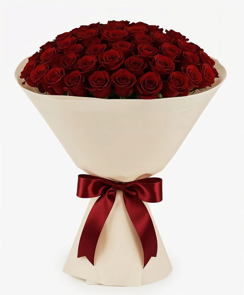 Букет 101 Бордовая роза Блэк Бакарра в Емецк