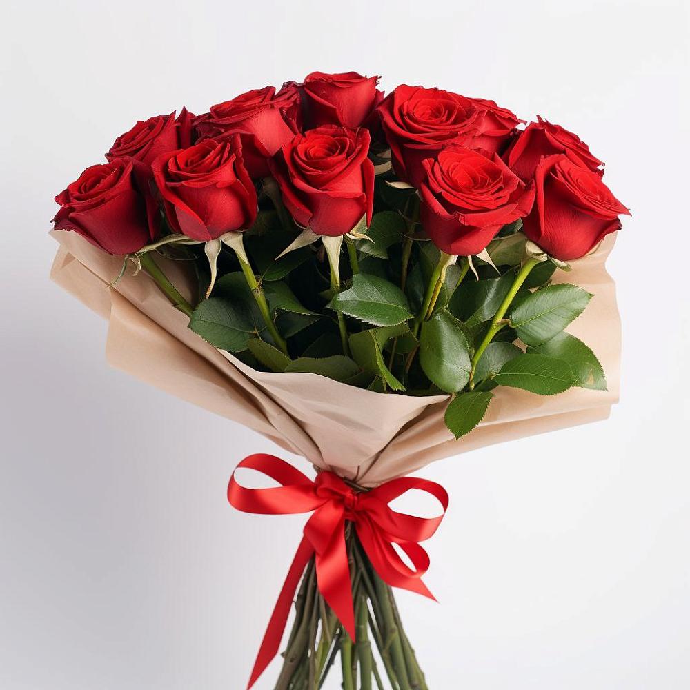 Букет 11 Красных роз Эдлесс Лав в Емецк