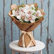 Букет цветов из:  Орхидеи и Розы в Емецк
